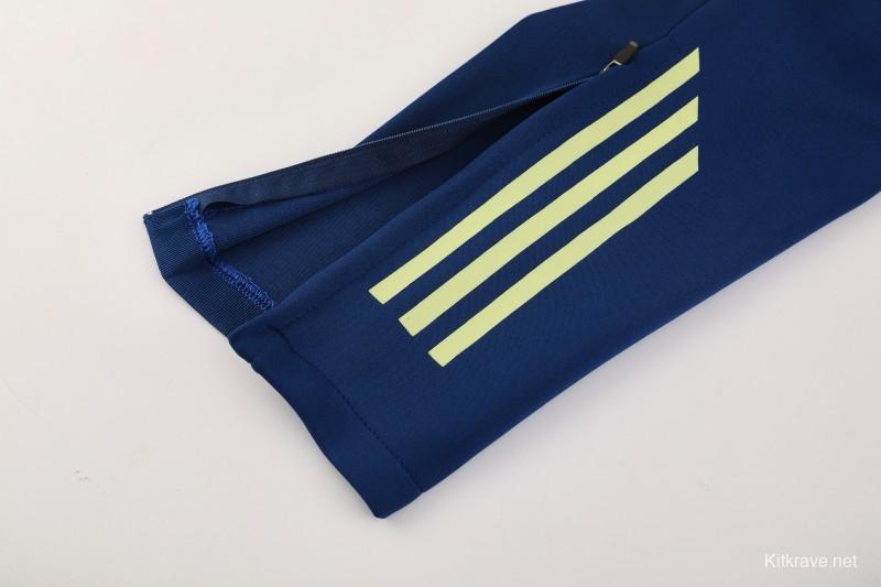 2025 Adidas Azure Blue Full Zipper Jacket+Long Pants