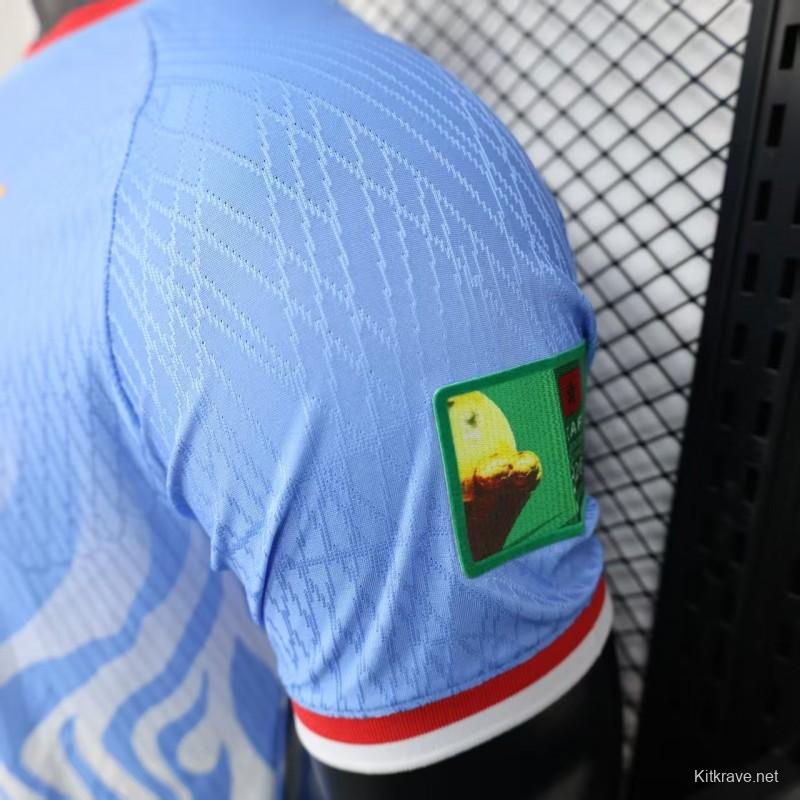 Player Version 2026 DR Congo Home Sky Blue Flame Jersey