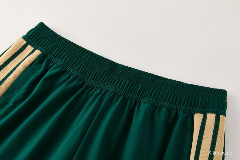 2026 Italy Green Hoodie Full Zipper Windbreaker + Long Pants