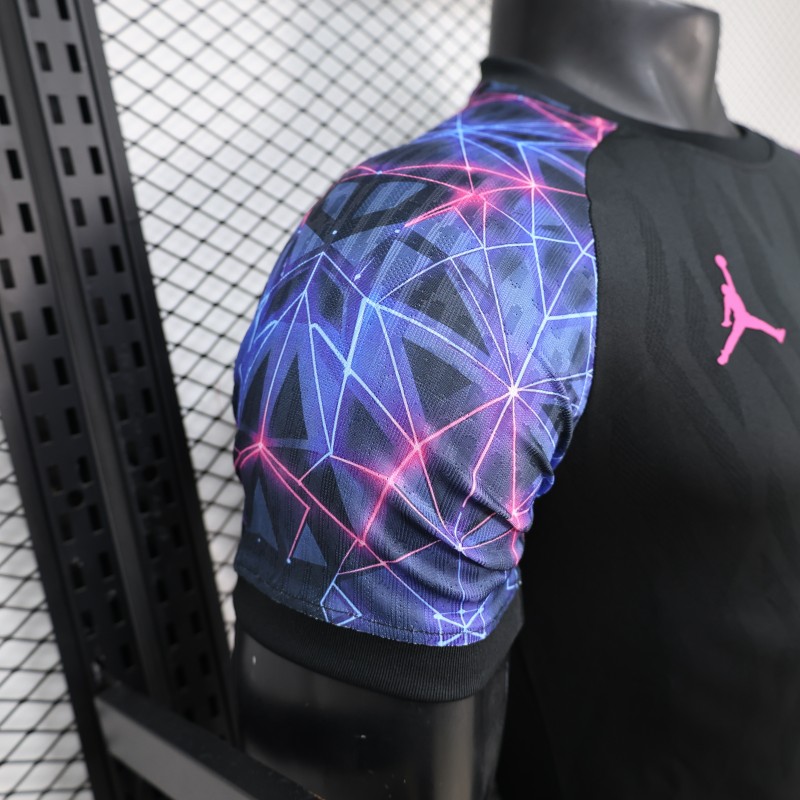 Player Version 25/26 FC Barcelona Black with Neon Geometric Pattern Jersey