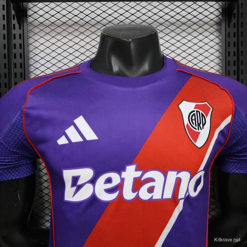 Player Version 26/27 River Plate Third Purple with Red Diagonal Sash Jersey