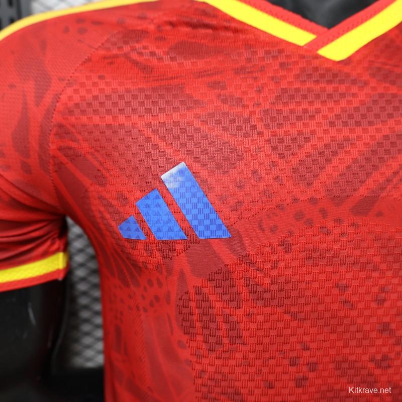 Player Version 2026 Colombia Red & Yellow Away Jersey