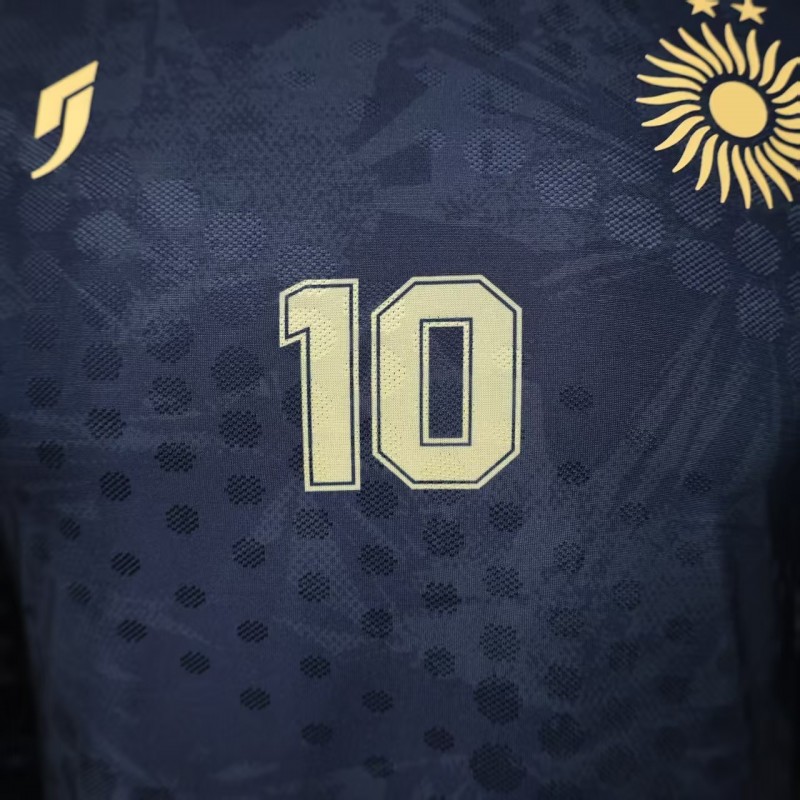 Player Version 2026 Argentina Black with Gold Sun Special Edition Jersey