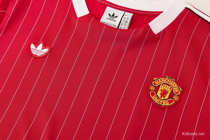 26/27  Manchester United Red Short Sleeve+Soccer Shorts