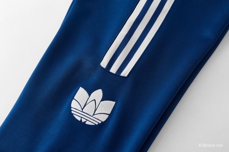 2026  Adidas Royal Blue Full Zipper Jacket + Long Pants