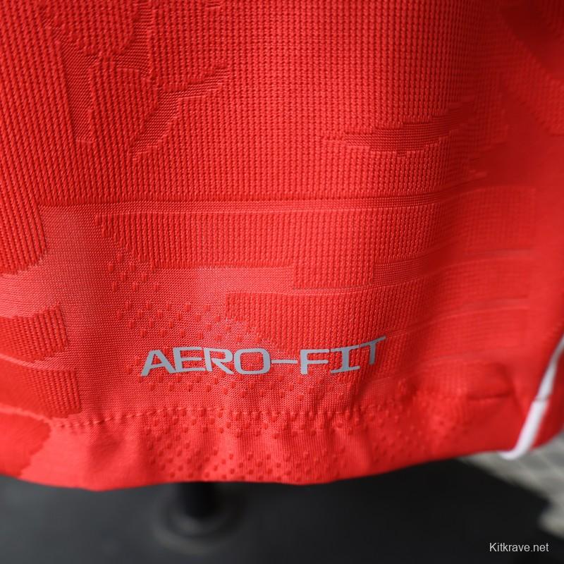 Player Version 26/27 England Away Red Long Sleeve Jersey