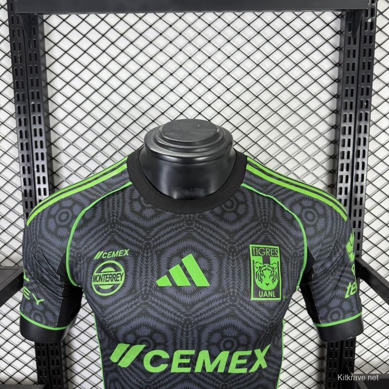 Player Version 25/26 Tigres UANL Adidas Third / Special Edition Black Jersey