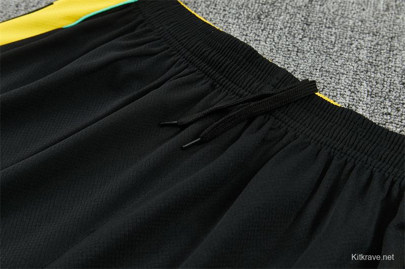 2026 Brazil Black & Yellow Short Sleeve+Soccer Shorts