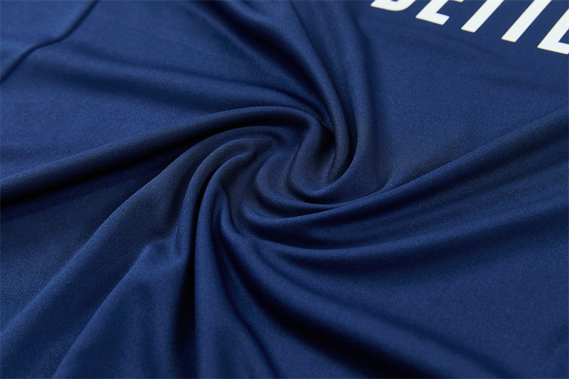 26/27 Real Madrid Away Navy Blue Half Zipper Jacket Tracksuit + Long Pants