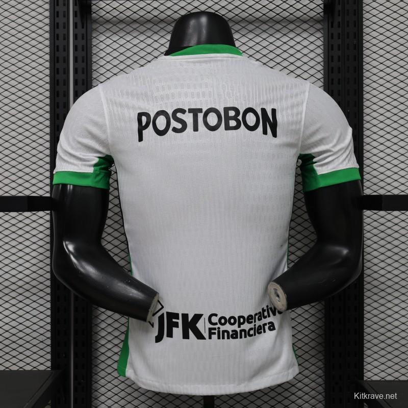 Player Version 26/27 Atlético Nacional White & Green Accent Away Jersey