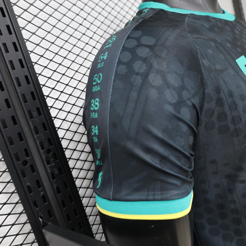 Player Version 26/27  Brazil  Charcoal Black & Mint Teal  Special Edition Jersey