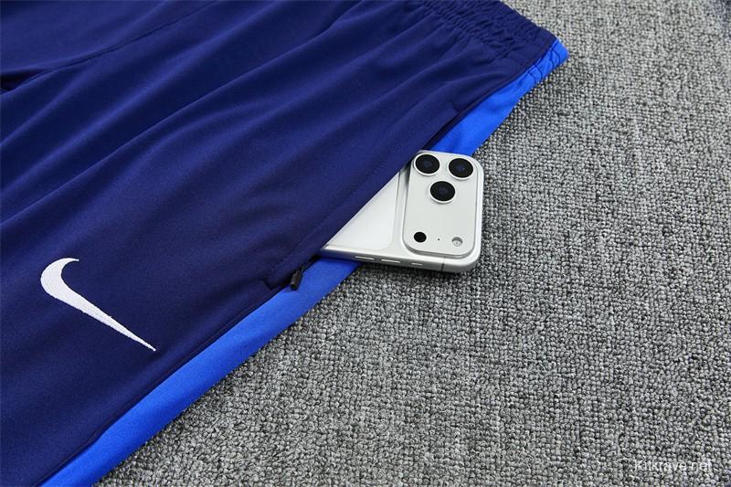 2026 Inter Milan Royal Blue Half  Zipper Jacket Tracksuit + Long Pants (Nike)