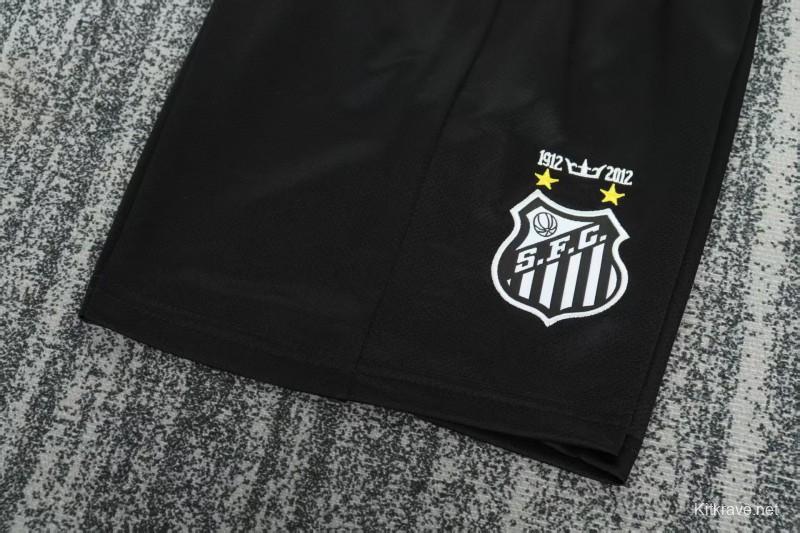 Retro Kids 12/13 Santos FC Black Long Sleeve Jersey