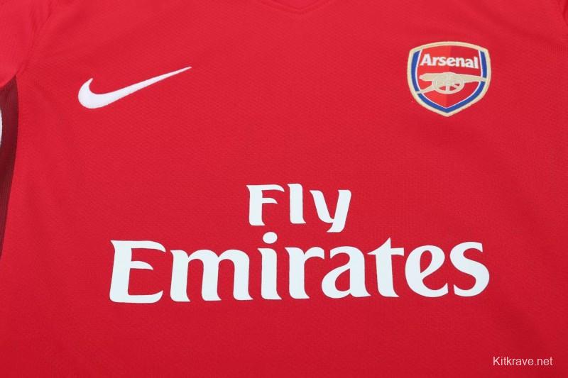 Retro 08/10 Kids  Arsenal Red Home Jersey