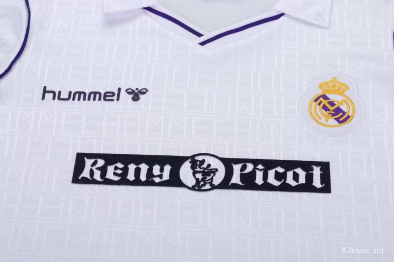 Retro 88/90 Real Madrid Home Jersey