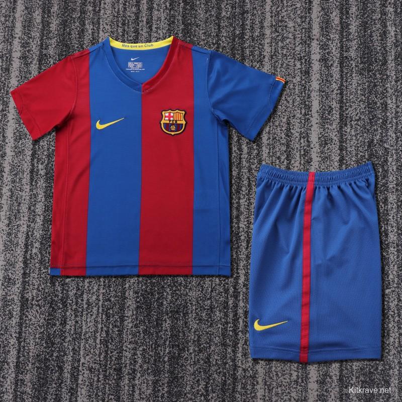 Retro Kids 06/07 FC Barcelona Home Jersey