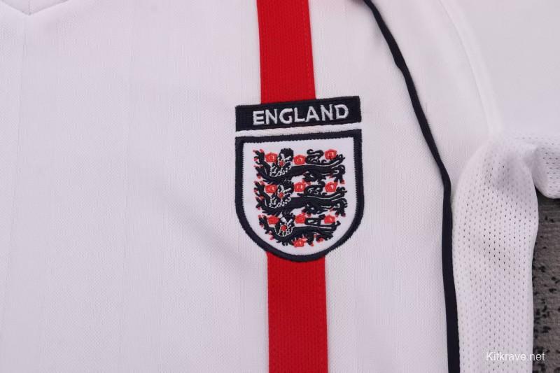 Retro Kids 2002 England Home Jersey
