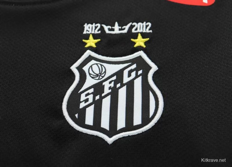 Retro Kids 12/13 Santos FC Black Long Sleeve Jersey