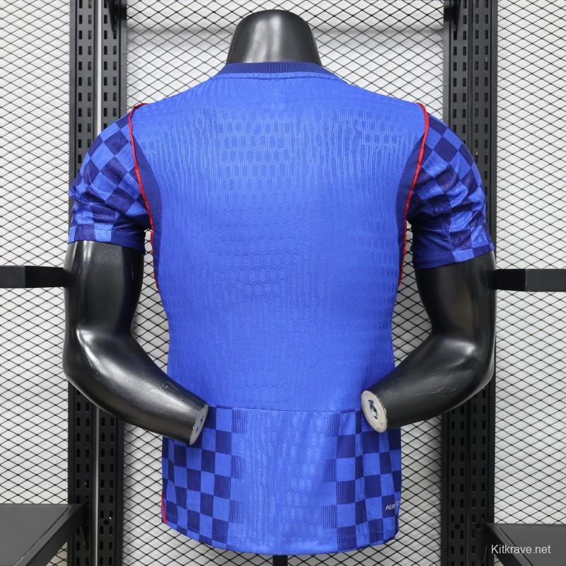 Player Version 2026 Croatia Away Blue  Jersey