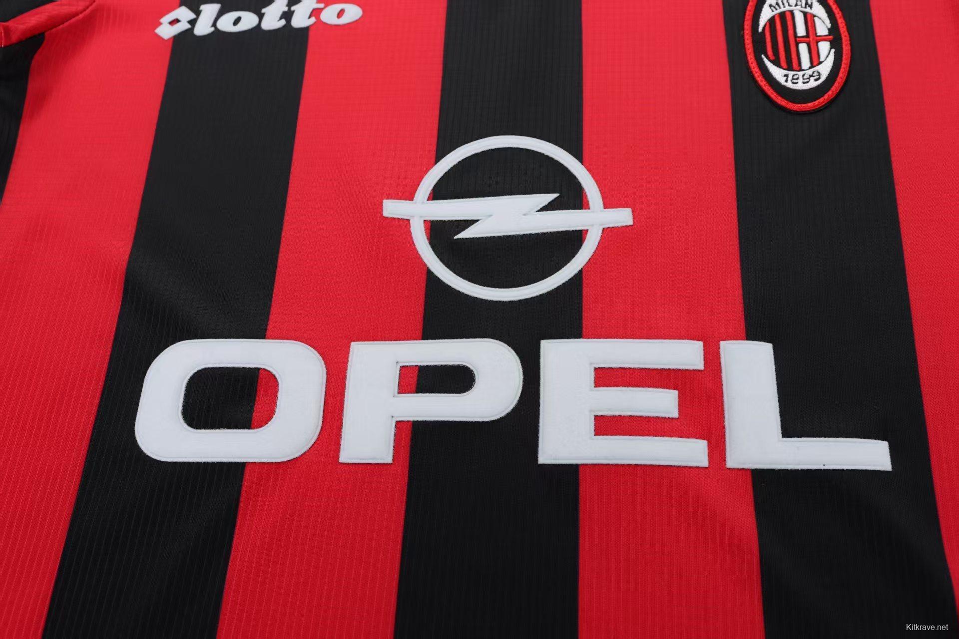 Retro 97/98 AC Milan Home Jersey