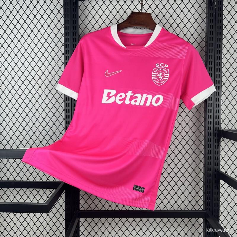 2026/27 Mens Sporting CP Pink October Jersey