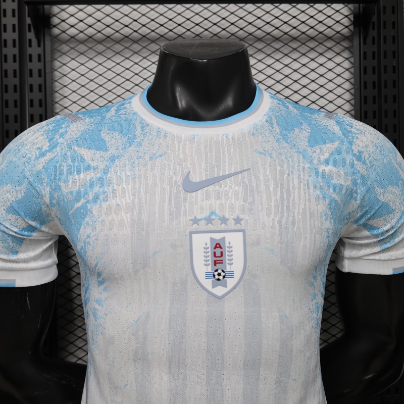 Player Version 2026 Uruguay Away Special Edition White  Jersey