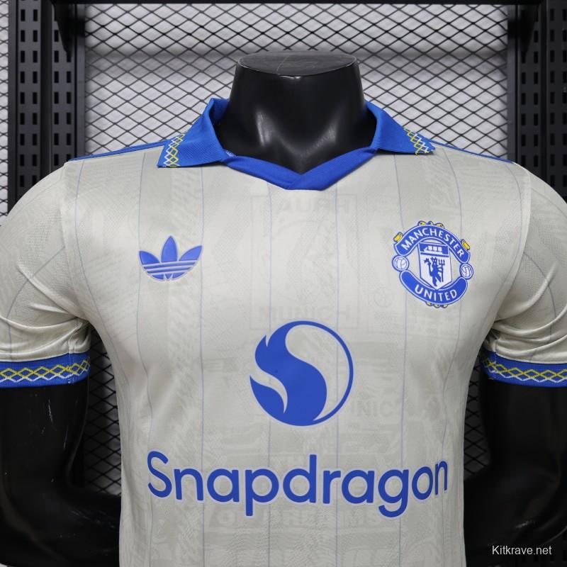 Player Version 26/27 Manchester United Away Cream White Jersey