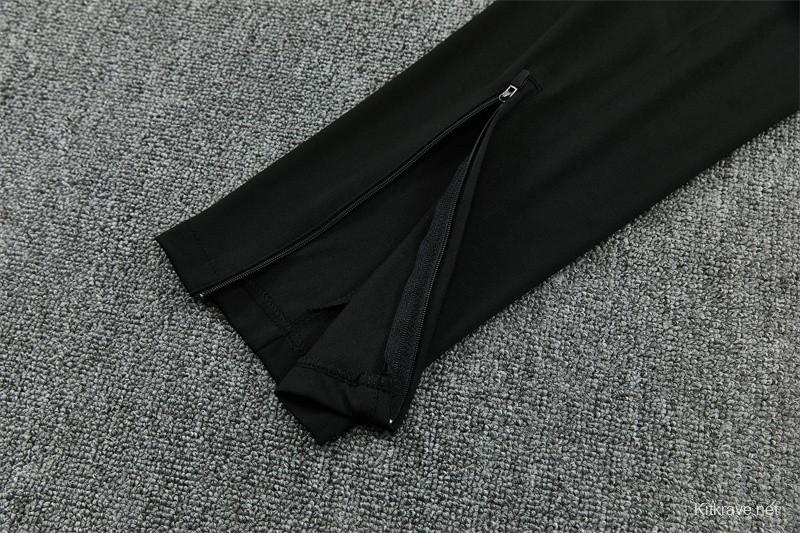 Player Version 26/27 Paris Black Half Zipper Jacket+Long Pants