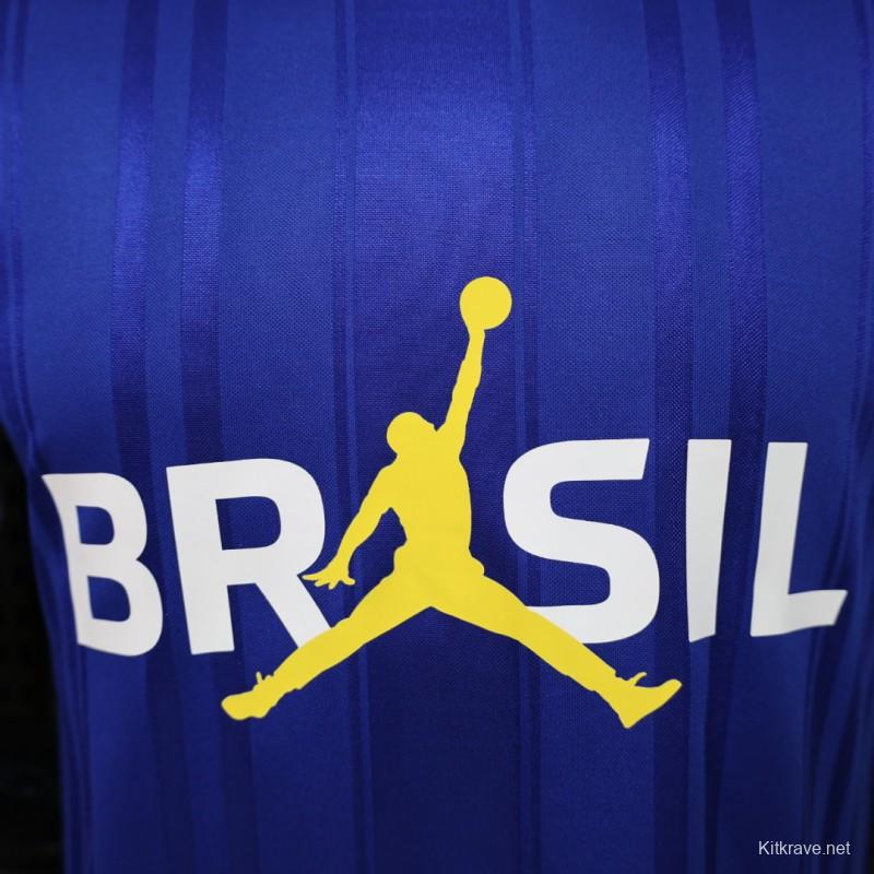 Player Version 2026 Brazil × Jordan Brand Royal Blue Special Edition Jersey
