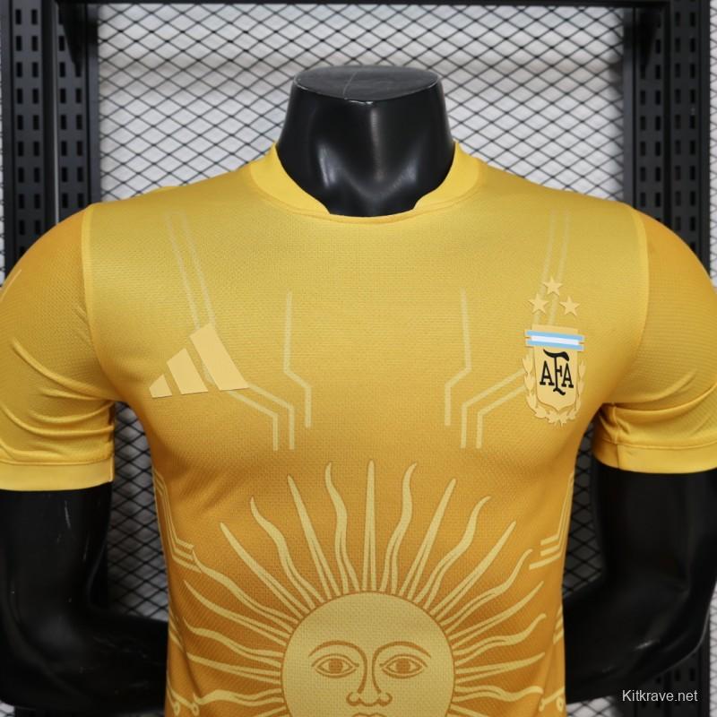 Player Version 26/27 Argentina Golden Yellow Sun of May Special Edition Jersey