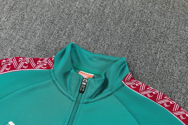 26/27 Portugal Green Full Zipper Jacket Tracksuit + Long Pants