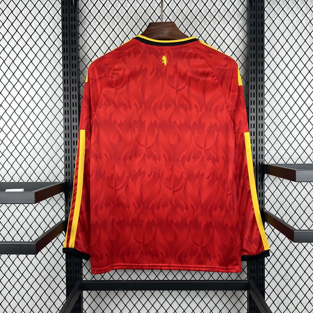 2026 Mens Belgium World Cup Home Long Sleeve Jersey