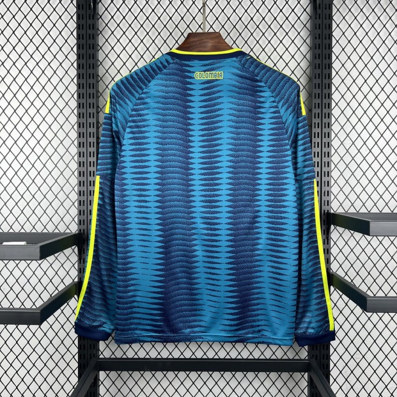2026 Mens Colombia World Cup Away Long Sleeve Jersey