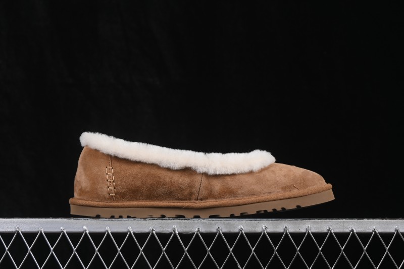UGG Zora Ballet Flat Fashion Sheepskin Comfortable Casual Slip-On Shoes - 1178111 CHE