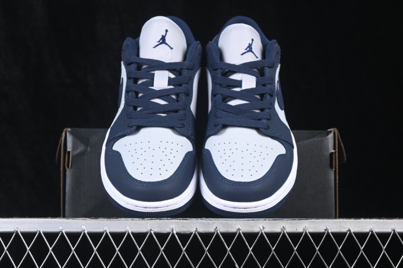 Nike Air Jordan 1 Low AJ1 Grey Blue Low-Top Retro Cultural Basketball Shoes - IV6045-451