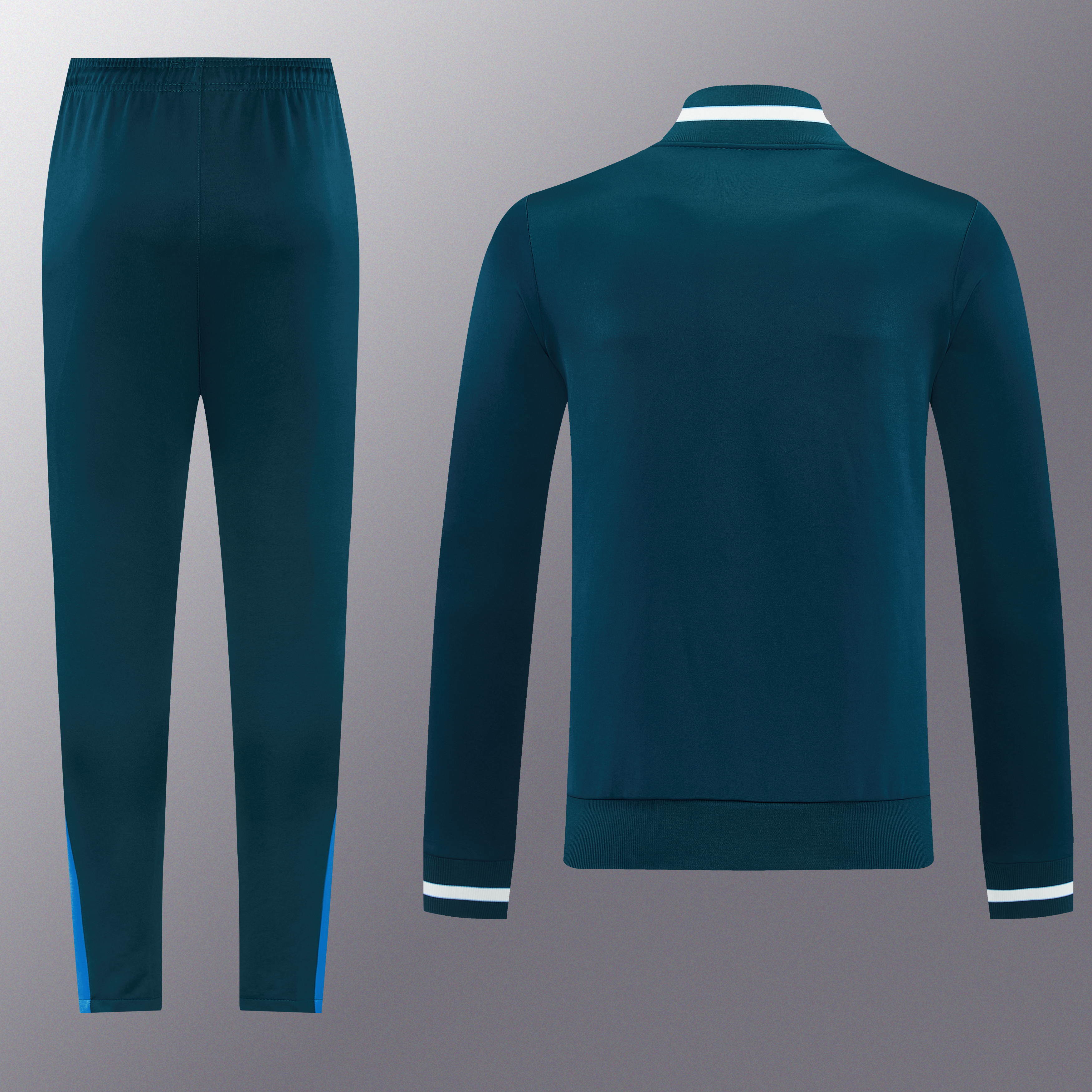 26/27 SSC Napoli Dark Green Full Zipper Jacket Tracksuit + Long Pants