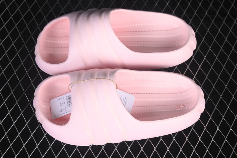 Adidas Adilette Slides Soft Cloud Striped Minimalist Unisex Casual Slippers - IF7405