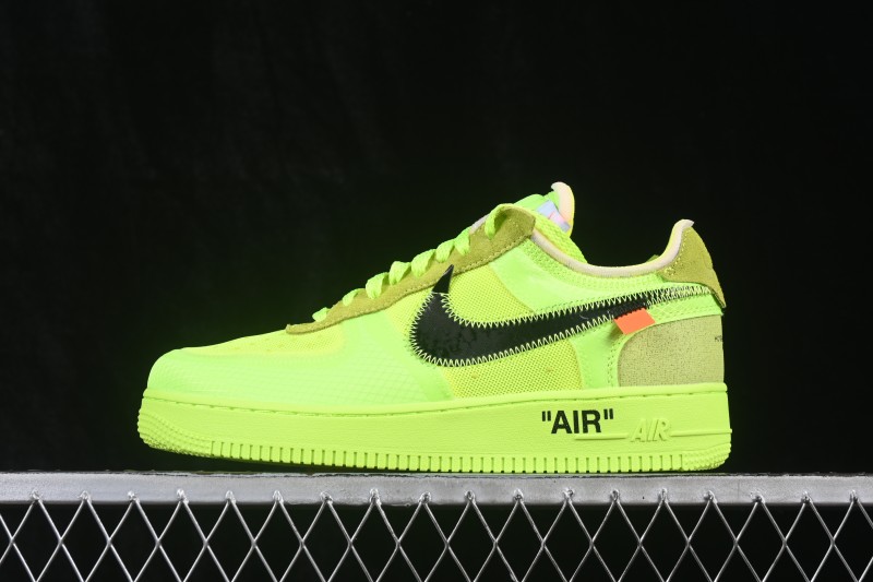 Nike Air Force 1 Low Off-White Translucent Yellow Sneakers - AO4606-700