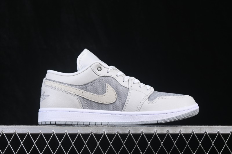 Nike Air Jordan 1 Low AJ1 Light Grey Colorblock Low-Top Retro Culture Basketball Shoes - IO2049-100