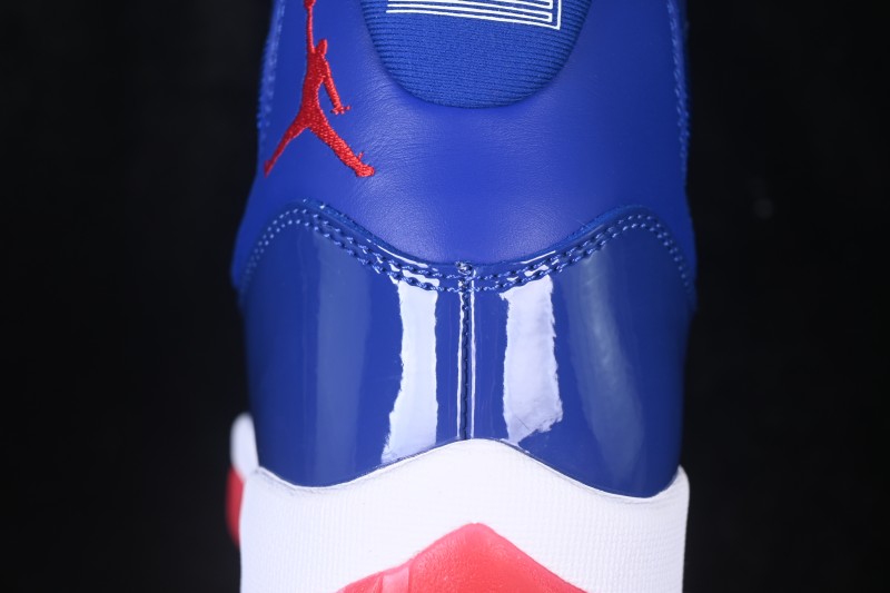 Air Jordan 11 Retro High-Top Basketball Shoes in Blue and Orange - CT8012-114