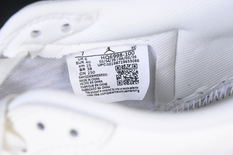 Nike Air Jordan 1 Retro Low OG Sail and University Red Low-Top Retro Basketball Shoes - HQ6998-100