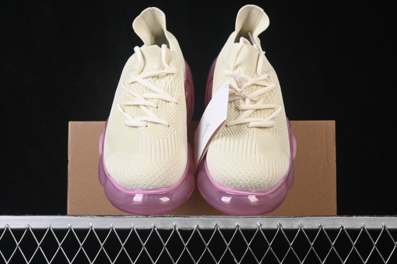 Grounds Moopie Fabric Round-Toe Bubble Platform Sneakers - CREAM