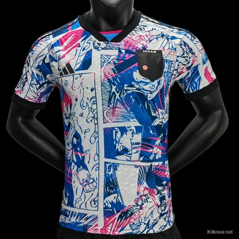 Player Version 2022 Japan X Dragon Ball Special Edition Soccer Jersey