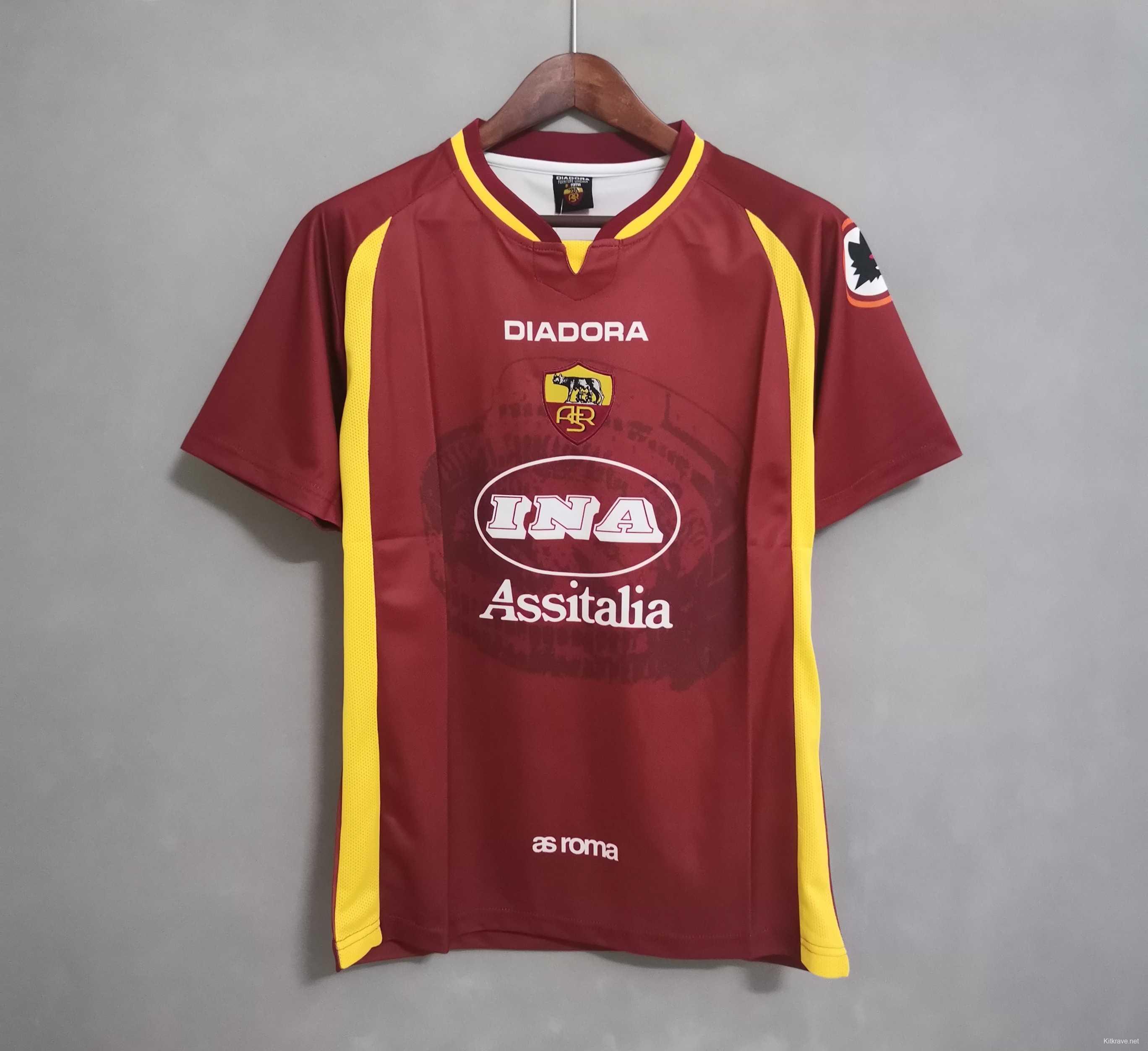 Retro 97 98 Roma Home Jersey