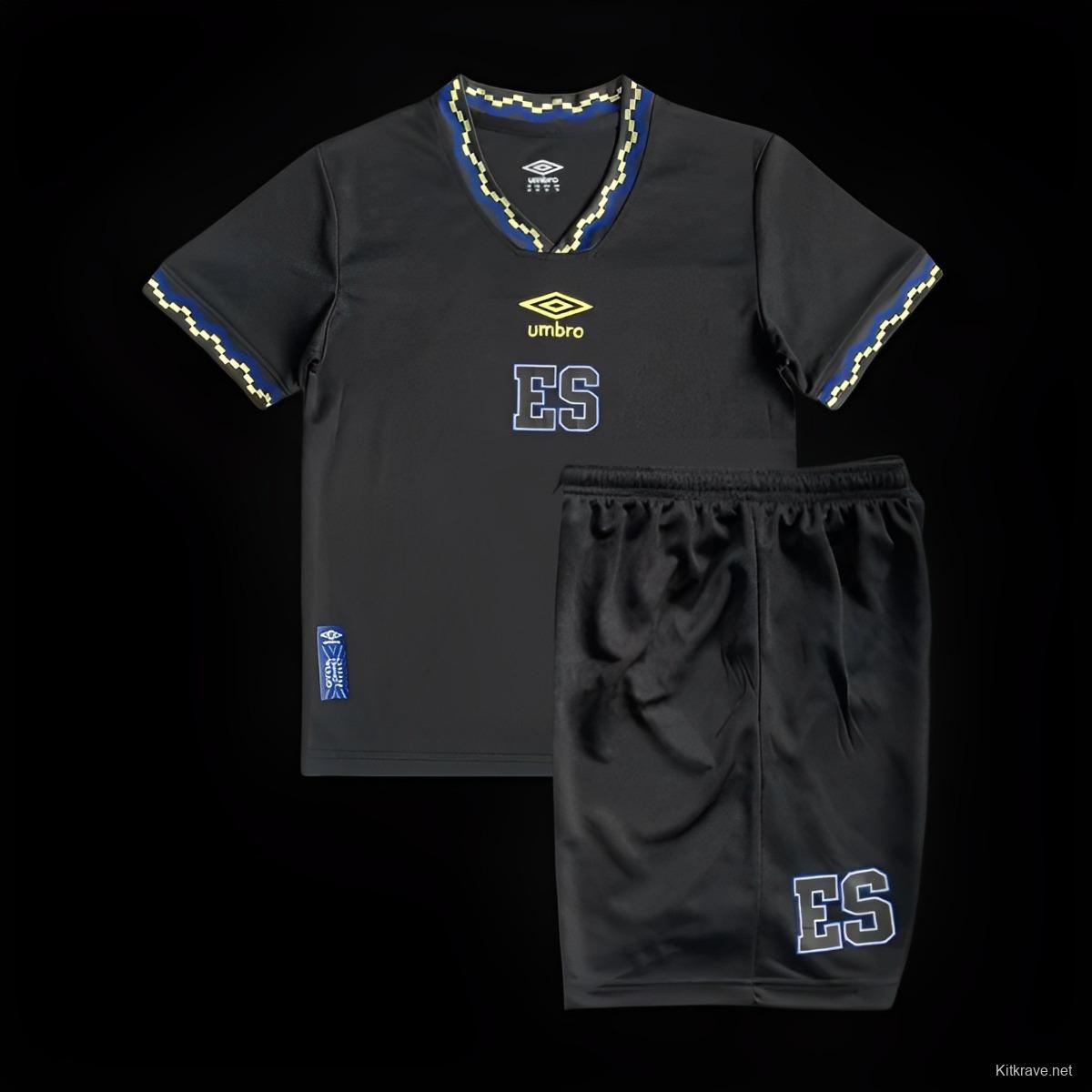 2023 EI Salvador Third Black Jersey