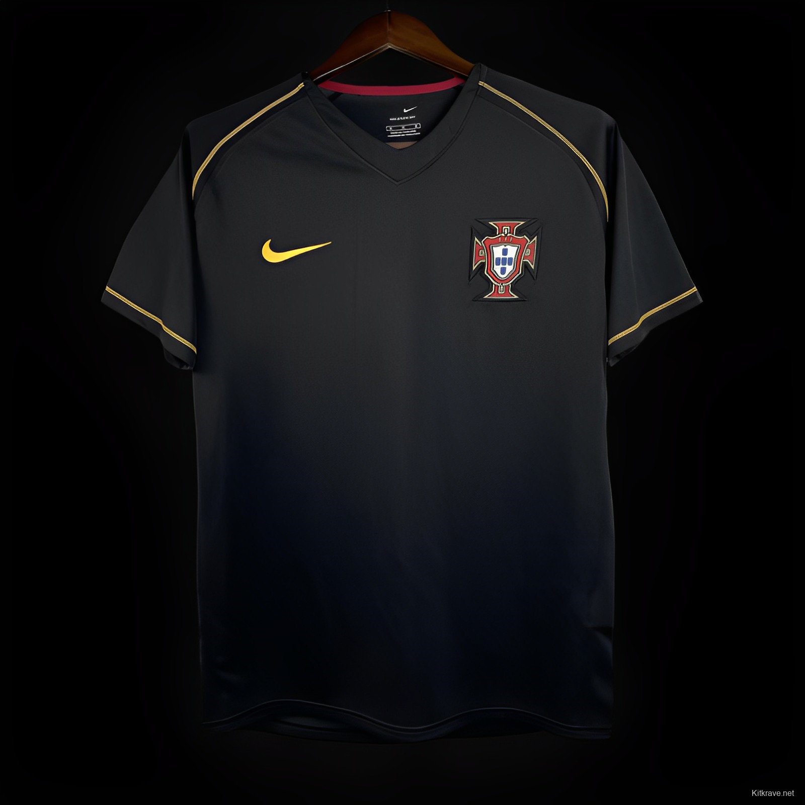 Retro 2006 Portugal Away Black Jersey