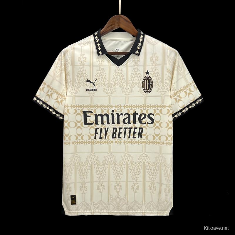 Retro 23/24 AC Milan Forth White Jersey