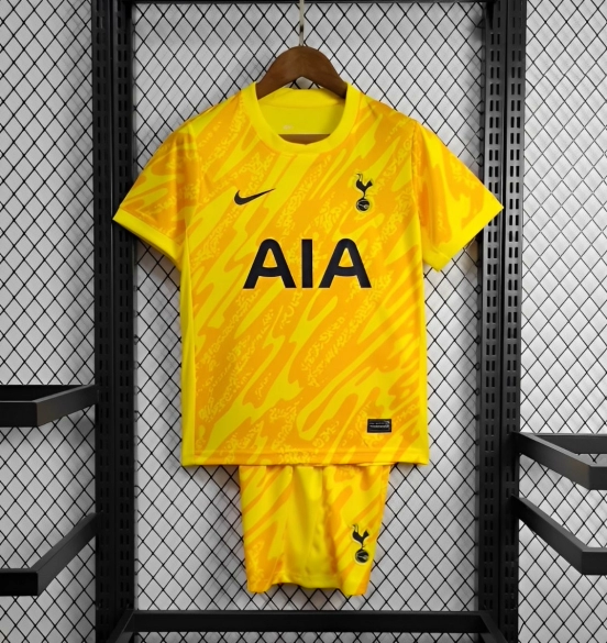 24/25 Kids Tottenham Hotspur Yellow Goalkeeper Jersey