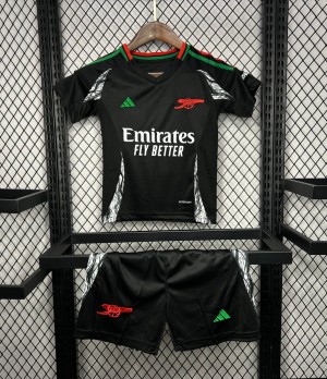 24/25 Kids Arsenal Away Black Jersey