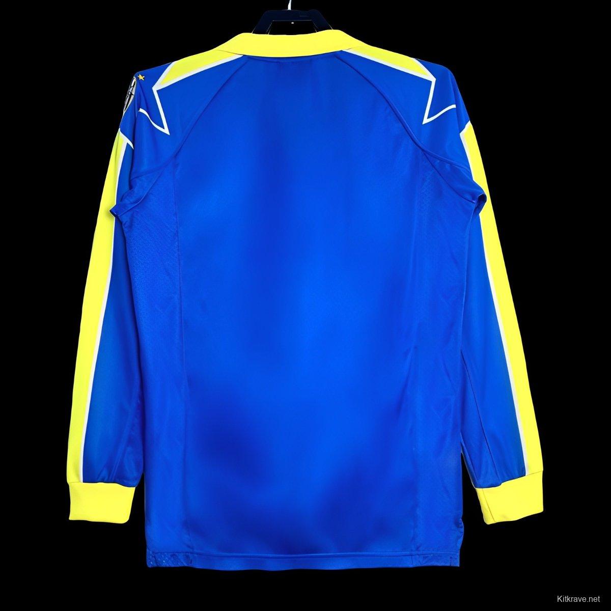 Retro 97/99 Juventus Away Blue Long Sleeve Jersey